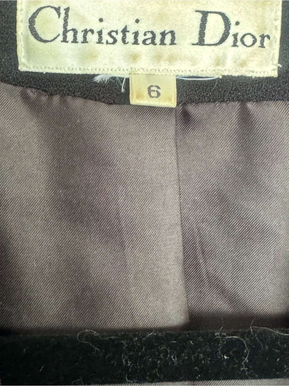 Dior Black Shawl Collar Double-Breasted Blazer